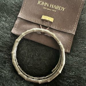 John Hardy double strand wrap around Smoked Sterling Silver bracket ( small)